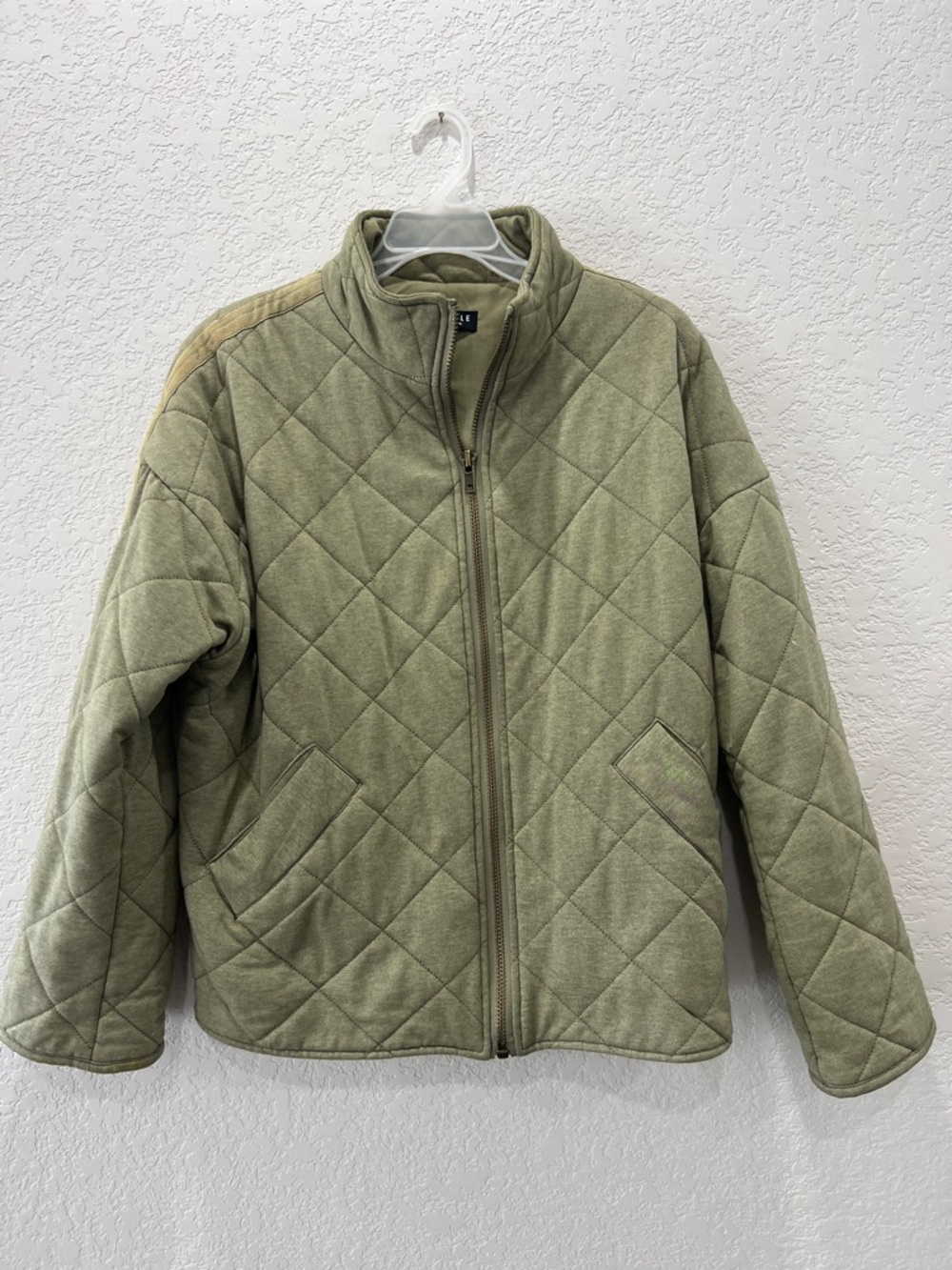 bagatelle Quilted Olive Green Women's Jacket